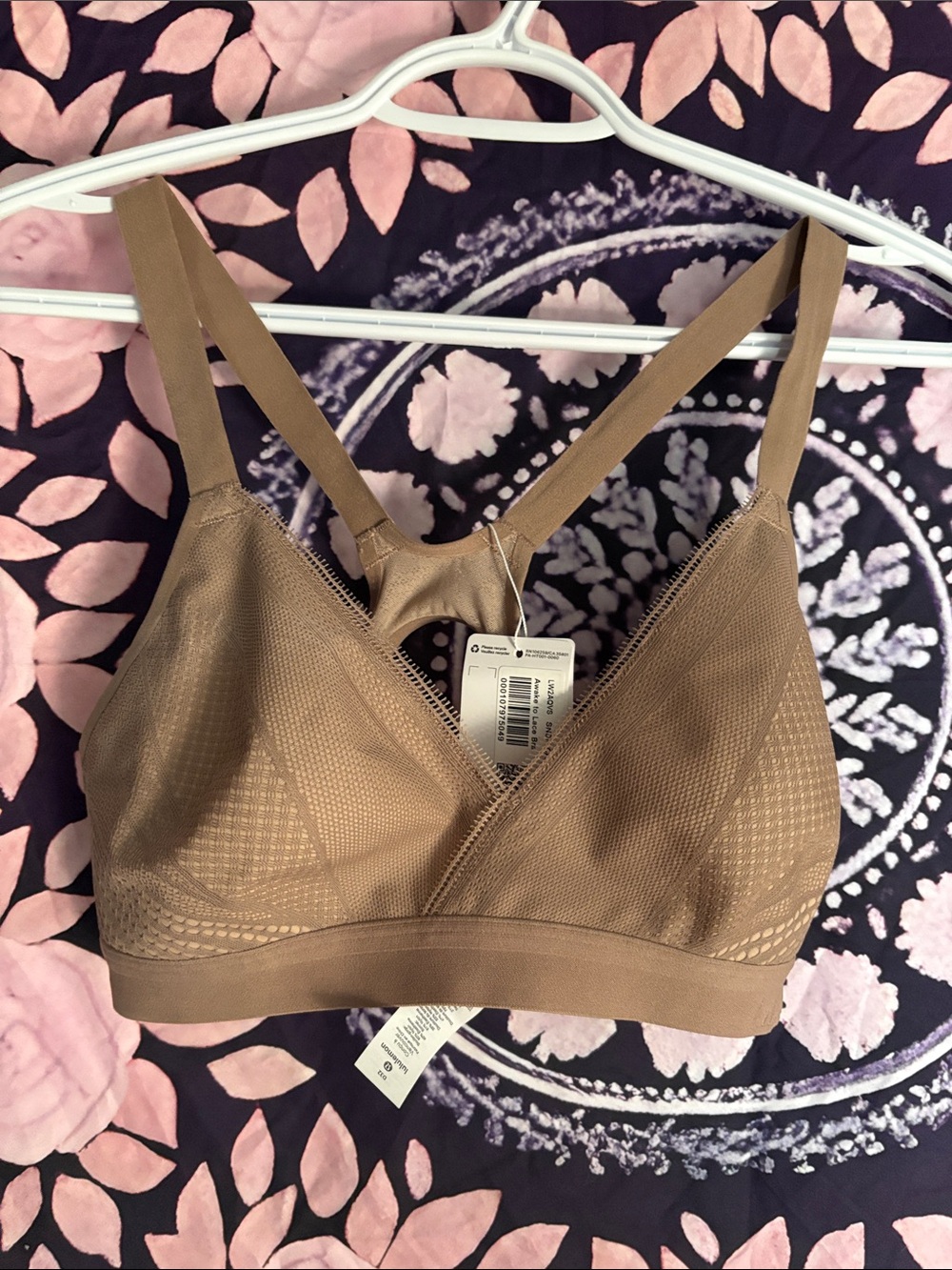 lululemon athletica Light Brown Mesh Wireless Bralette